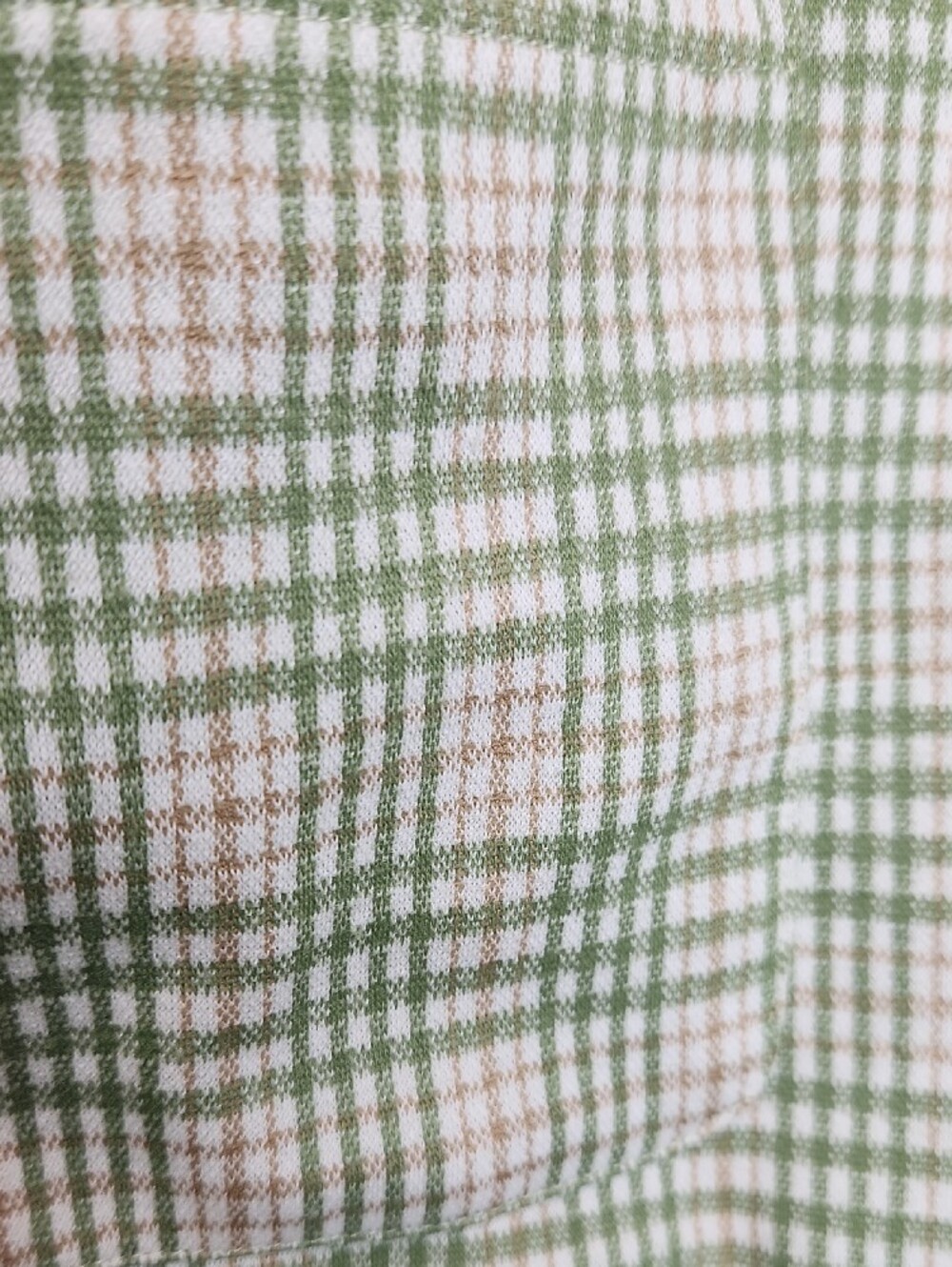 Skies Are Blue Women's Green & Brown Plaid Blazer Jacket Size Medium Tailored - Picture 6 of 9